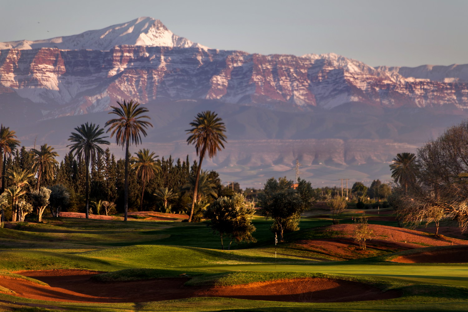 Vue du Amelkis Golf Club à Marrakech